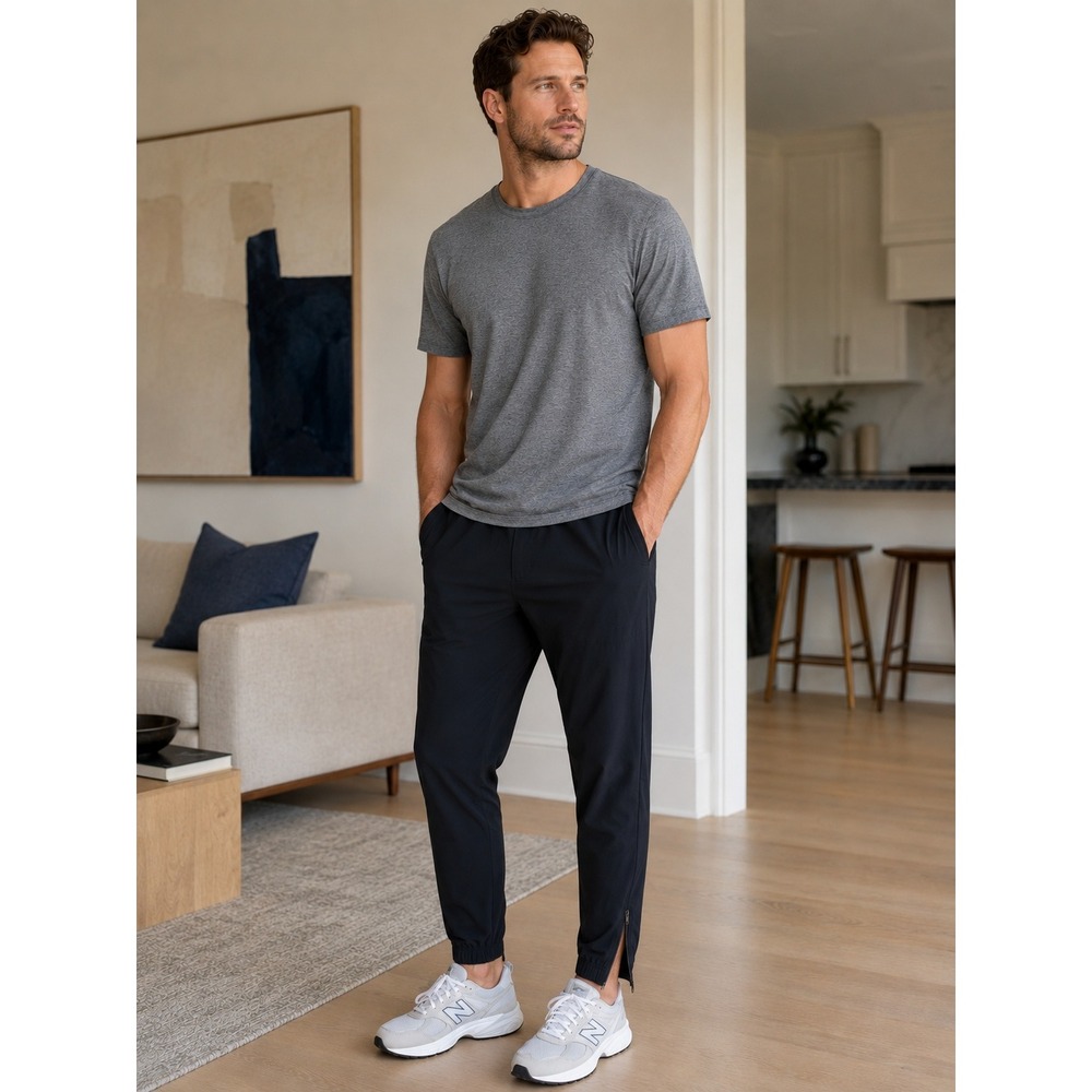 Lululemon Lightweight Athletic Jogger Men Large Black Running Training Pants